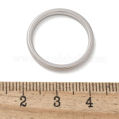 304ステンレススチールプレーンバンドリング  ステンレス鋼色  2mm  usサイズ6（16.5mm）&nbsp;STAS-I160-E02-P