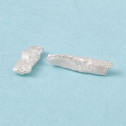バロック天然ケシパールビーズ  長方形  貝殻色  17~27x5~8.5x2~3mm  穴：0.7mm&nbsp;PEAR-N020-H03