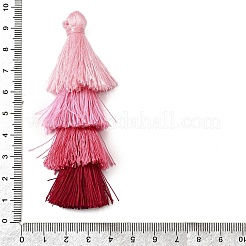 ポリエステルタッセルペンダント  ショッキングピンク  84~85x28~35mm&nbsp;FIND-D303-02R