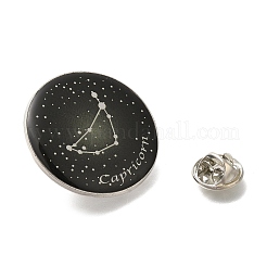 Twelve Constellation Creative Alloy Badges Constellation Brooches&nbsp;LS-JEWB-S033-01P-J