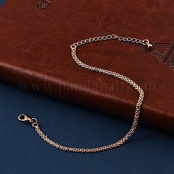 Brass Rope Chain Bracelets for Women&nbsp;BJEW-G735-08RG