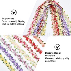 花ポリエステルトリムリボン  カーテンレーストリミング用  ショッキングピンク  3/4インチ（20mm）&nbsp;OCOR-GF0001-17D