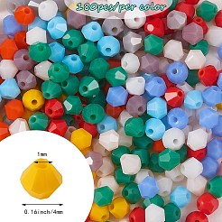 1800Pcs 10 Colors Opaque Solid Color Glass Beads Strands&nbsp;GLAA-SZ0001-84