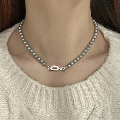 スターリングシルバーの折りたたみ式留め金2個  オーバル  両面スエード生地シルバー磨き布1枚  銀  14x7.5x2mm  穴：1mm&nbsp;STER-BBC0009-29A