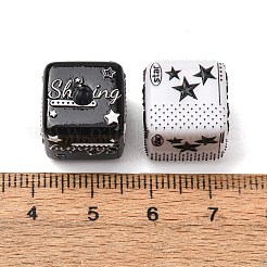 Y2K Style Printed Opaque Acrylic Beads&nbsp;AC-CBAC57E-03