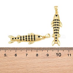Brass Micro Pave Cubic Zirconia Pendants&nbsp;CU-CBAB3AD-10G-04
