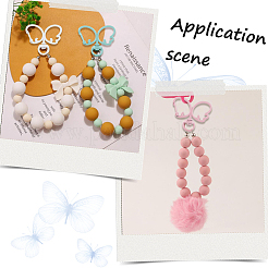 20Pcs 10 Colors Zinc Alloy Butterfly Baking Paint Swivel Clasps&nbsp;FIND-SC0017-45