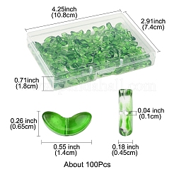 100Pcs Spray Painted Transparent Glass Beads&nbsp;GLAA-FS0002-04