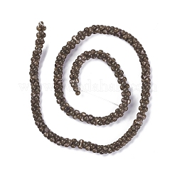 天然トロチッドシェル/トロカスシェルビーズ連売り  染め  ラウンド  コーヒー  6x3mm  穴：0.5mm  約178個/連  15.47''（39.3センチメートル）&nbsp;SSHEL-K027-01
