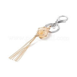 Natural Mixed Gemstone Tassel Keychain&nbsp;KEYC-TA00001