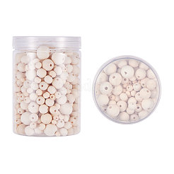 Round Unfinished Wood Beads&nbsp;WOOD-PH0008-24
