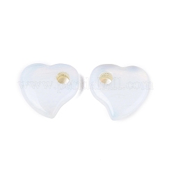 オパールペンダント  ハートチャーム  30~30.5x29~30x8~8.5mm  穴：6~6.5mm&nbsp;G-G602-06A
