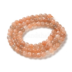 Natural Multi-Moonstone Beads Strands&nbsp;G-F828-A01-4mm