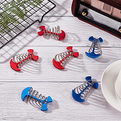 10Pcs 2 Colors Windproof Aluminium Alloy Fishbone Tent Stakes with Spring Buckle&nbsp;FIND-GF0003-99