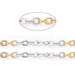 Two Tone 304 Stainless Steel Cable Chains&nbsp;CHS-B001-04