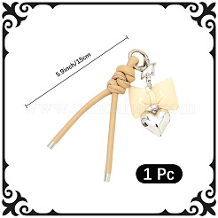 1Pc Imitation Leather Keychain&nbsp;AJEW-CL0001-09C
