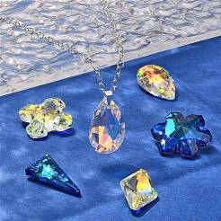 11Pcs K9 Glass Rhinestone Pendants&nbsp;GLAA-TZ0001-02