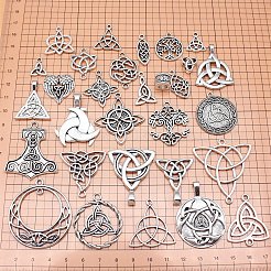 30Pcs Tibetan Style Alloy Pendants&nbsp;PW-WGCBDA4-01