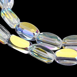 Electroplate Transparent Glass Beads&nbsp;EGLA-H112-01AB-01