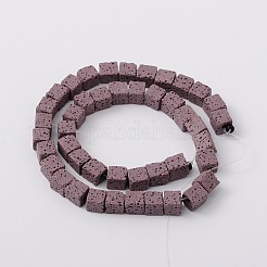 Synthetic Lava Rock Bead Strands&nbsp;G-N0104-8mm-16