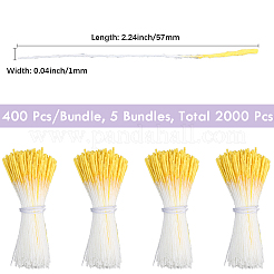 石膏の花芯400個  きいろ  57x1mm&nbsp;DIY-WH20031-095