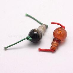Natural Agate 3 Hole Guru Beads&nbsp;G-E380-09A