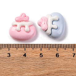 漫画の不透明樹脂デコデンカボション  クリーミーなケーキ  ミックスカラー  18x17.5x7.5mm&nbsp;CRES-M038-02