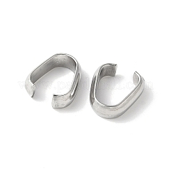 304ステンレススチールクイックリンクコネクター  オーバル  ステンレス鋼色  9x7.5x3mm  内径：5.5mm&nbsp;STAS-K194-36P-08