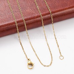 304 Stainless Steel Cable Chain Necklaces&nbsp;NJEW-M151-24G