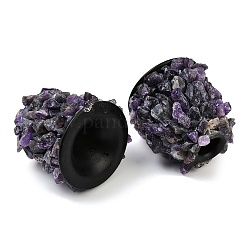 天然アメジストのキャンドルホルダー  10~11x8.5cm&nbsp;PW-WG32462-05