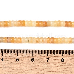 天然トパーズ翡翠ヘイシビーズ連売り  ファセットロンデル  4x2.5mm  穴：0.9mm  約151~155個/連  14.57''~14.96''（37~38センチメートル）&nbsp;G-A299-A21-01