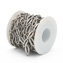 Tarnish Resistant 304 Stainless Steel Paperclip Chains&nbsp;STAS-H145-07P
