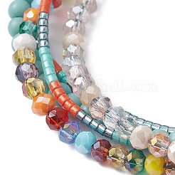 Glass Beaded Multi-strand Bracelets&nbsp;BJEW-JB10391
