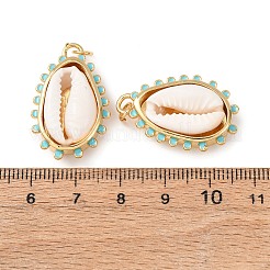 Natural Cowrie Shell Pendants&nbsp;KK-C143-40A-G