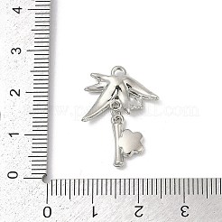 Rack Plating Alloy Enamel and Rhinestone Pendants&nbsp;PALLOY-R151-33P