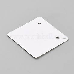 紙のピアスディスプレイカード  正方形  ホワイト  5x5x0.05cm&nbsp;CDIS-WH0026-11