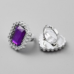 CCBプラスチック子供用指輪72個  アクリルラインストーン付き  混合図形  ミックスカラー  usサイズ3（14mm）&nbsp;RJEW-WH20001-02