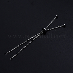 Tarnish Resistant Adjustable 201 Stainless Steel Slider Bracelets Making&nbsp;STAS-S105-JN646-1