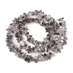 天然ハーキマーダイヤモンドビーズ連売り  ナゲット  7~17x2~7x2~7mm  穴：0.7mm  約101~107個/連  15.75~16.14インチ（40~41m）&nbsp;G-T144-A08-01
