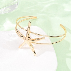 Alloy Cuff Bangles for Women&nbsp;BJEW-Z168-01G-02