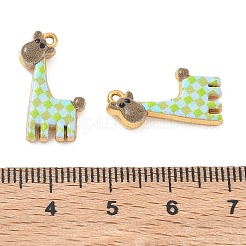 Printed 304 Stainless Steel Enamel Pendants&nbsp;STAS-Q119-22G-02