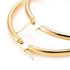 304 Stainless Steel Hoop Earrings&nbsp;EJEW-H358-08G-B