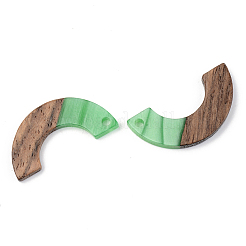 Opaque Resin & Walnut Wood Pendants&nbsp;LS-RESI-S389-007A-C03