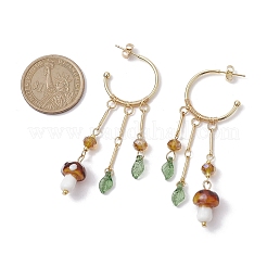 Golden 304 Stainless Steel Half Hoop Earrings&nbsp;EJEW-JE05675-01