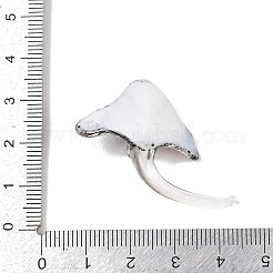ガラスチャーム  マンタのチャーム  ブラック  32~34x35~37x13~15mm  穴：2.7mm&nbsp;GLAA-A042-01C-02