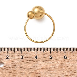 304 Stainless Steel Cuff Open Rings&nbsp;RJEW-D353-01G