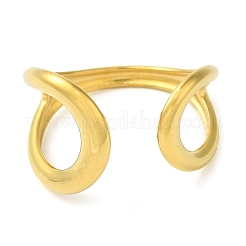 304 Stainless Steel Open Cuff Rings for Women&nbsp;LS-RJEW-Z043-02B