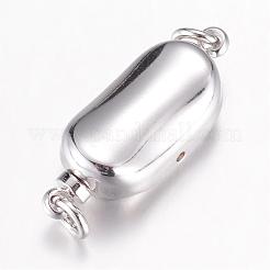 304ステンレススチールボックス留め具  ミックスカラー  20x8x7mm  穴：2.5mm  ピン：1.2mm&nbsp;STAS-G071-49
