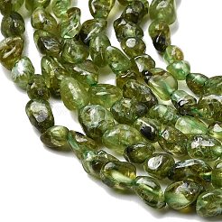 天然石ペリドットビーズ連売り  ナゲット  タンブルストーン  4.5~9x3.5~6x2~4mm  穴：0.7mm  約41~42個/連  7.87''~8.07''（20~20.5センチメートル）&nbsp;G-P601-A01-01