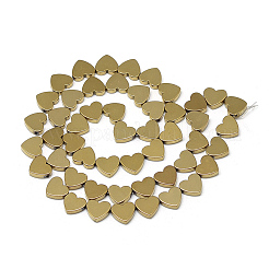Electroplate Non-magnetic Synthetic Hematite Beads Strands&nbsp;X-G-T057-13F
